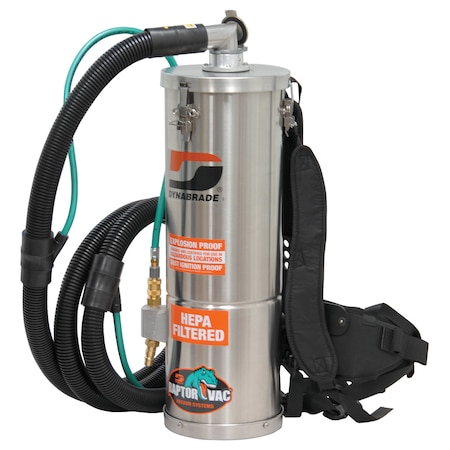 Dynabrade Raptor Vac Pneumatic Vacuum - Backpack Style 61472